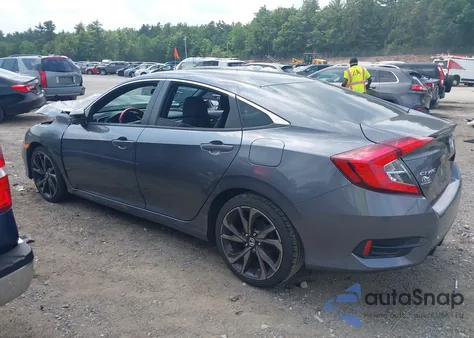 2021 Honda Civic Sport из США, поврежденный, VIN 2HGFC2F87MH518295
